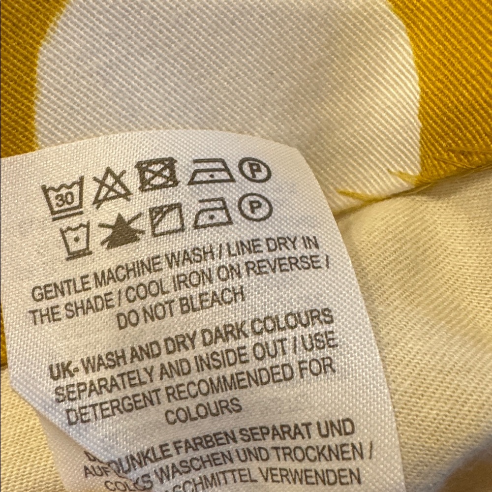 Boden Chatterly Yellow Polka Dot Pencil Skirt US 8 - Picture 6 of 7